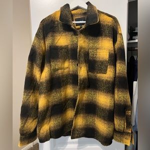 Black & Yellow Flannel Jacket